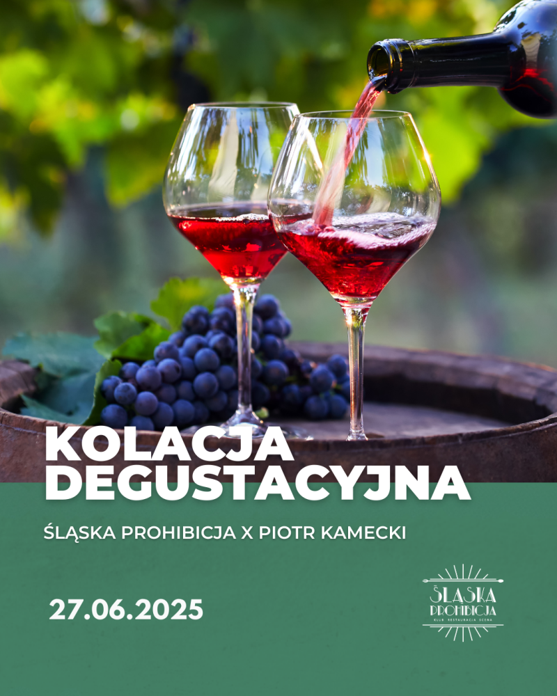 kolacja degustacyjna Śląska Prohibicja x Piotr Kamecki
